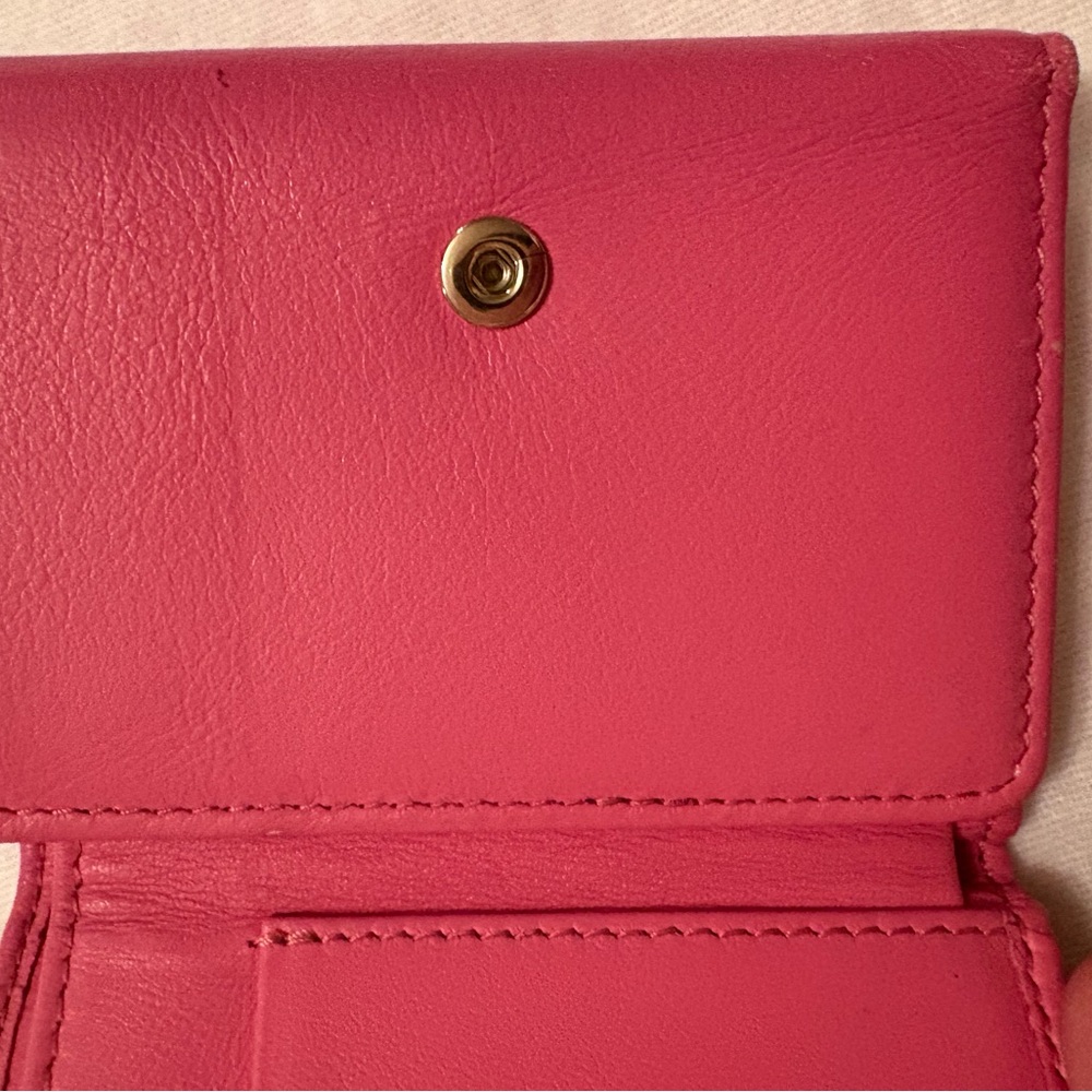 Jimmy Choo Pink Star Stud Trifold Wallet - Picture 5 of 16